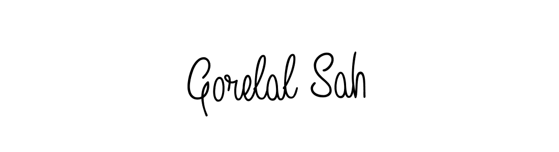 Design your own signature with our free online signature maker. With this signature software, you can create a handwritten (Angelique-Rose-font-FFP) signature for name Gorelal Sah. Gorelal Sah signature style 5 images and pictures png