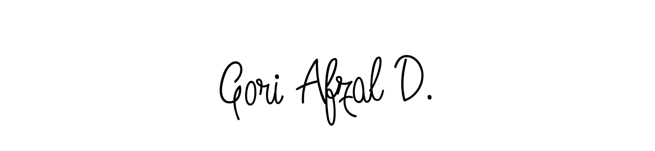 How to make Gori Afzal D. name signature. Use Angelique-Rose-font-FFP style for creating short signs online. This is the latest handwritten sign. Gori Afzal D. signature style 5 images and pictures png