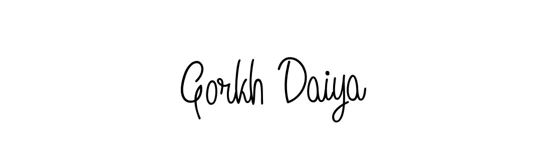 It looks lik you need a new signature style for name Gorkh Daiya. Design unique handwritten (Angelique-Rose-font-FFP) signature with our free signature maker in just a few clicks. Gorkh Daiya signature style 5 images and pictures png