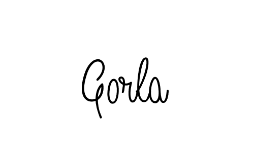 The best way (Angelique-Rose-font-FFP) to make a short signature is to pick only two or three words in your name. The name Gorla include a total of six letters. For converting this name. Gorla signature style 5 images and pictures png