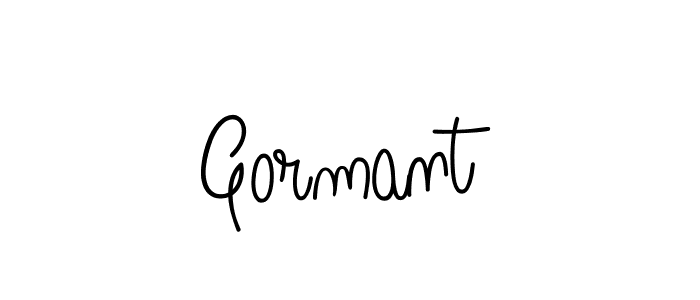 Make a beautiful signature design for name Gormant. With this signature (Angelique-Rose-font-FFP) style, you can create a handwritten signature for free. Gormant signature style 5 images and pictures png
