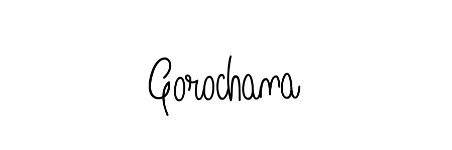 Design your own signature with our free online signature maker. With this signature software, you can create a handwritten (Angelique-Rose-font-FFP) signature for name Gorochana. Gorochana signature style 5 images and pictures png