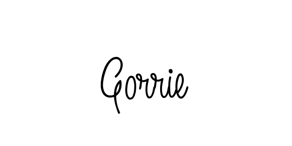 How to make Gorrie signature? Angelique-Rose-font-FFP is a professional autograph style. Create handwritten signature for Gorrie name. Gorrie signature style 5 images and pictures png