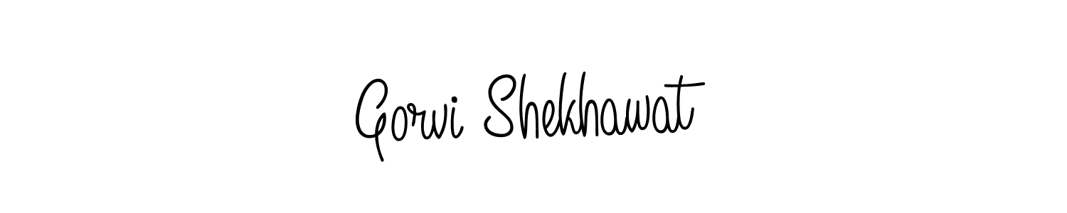 How to make Gorvi Shekhawat signature? Angelique-Rose-font-FFP is a professional autograph style. Create handwritten signature for Gorvi Shekhawat name. Gorvi Shekhawat signature style 5 images and pictures png