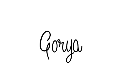 Gorya stylish signature style. Best Handwritten Sign (Angelique-Rose-font-FFP) for my name. Handwritten Signature Collection Ideas for my name Gorya. Gorya signature style 5 images and pictures png