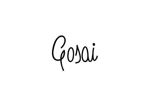 The best way (Angelique-Rose-font-FFP) to make a short signature is to pick only two or three words in your name. The name Gosai include a total of six letters. For converting this name. Gosai signature style 5 images and pictures png