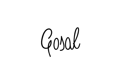 Design your own signature with our free online signature maker. With this signature software, you can create a handwritten (Angelique-Rose-font-FFP) signature for name Gosal. Gosal signature style 5 images and pictures png