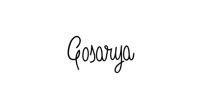 Create a beautiful signature design for name Gosarya. With this signature (Angelique-Rose-font-FFP) fonts, you can make a handwritten signature for free. Gosarya signature style 5 images and pictures png