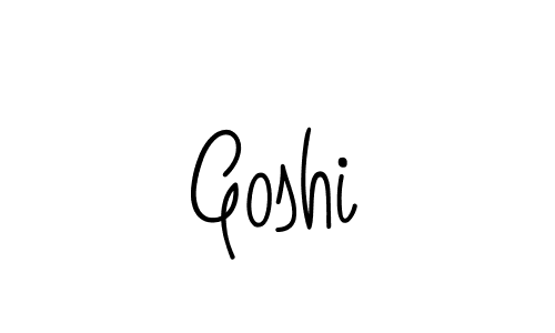 You should practise on your own different ways (Angelique-Rose-font-FFP) to write your name (Goshi) in signature. don't let someone else do it for you. Goshi signature style 5 images and pictures png