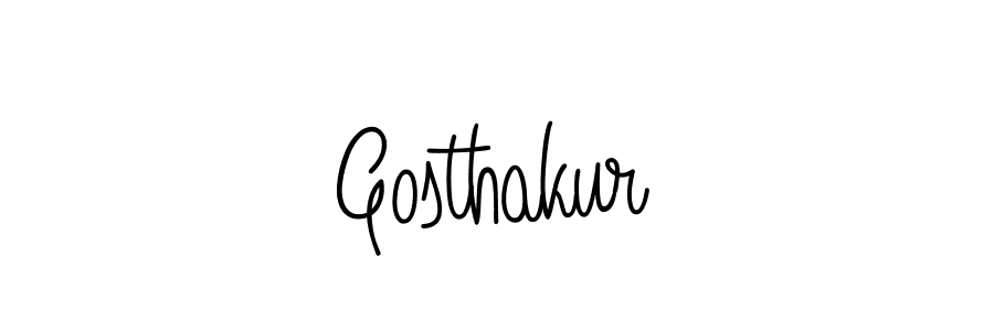 Gosthakur stylish signature style. Best Handwritten Sign (Angelique-Rose-font-FFP) for my name. Handwritten Signature Collection Ideas for my name Gosthakur. Gosthakur signature style 5 images and pictures png