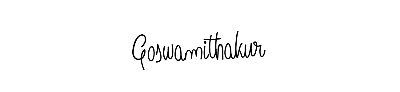 Also we have Goswamithakur name is the best signature style. Create professional handwritten signature collection using Angelique-Rose-font-FFP autograph style. Goswamithakur signature style 5 images and pictures png