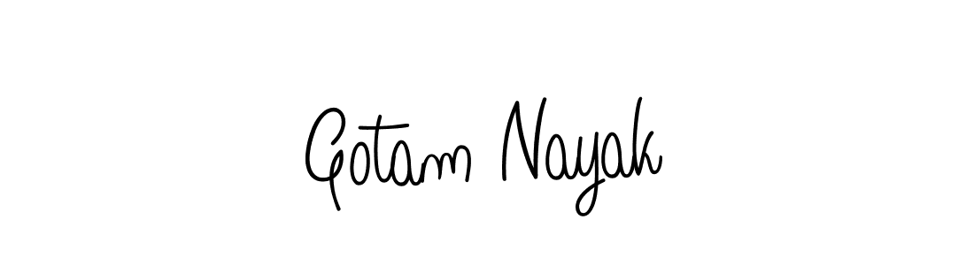 How to make Gotam Nayak name signature. Use Angelique-Rose-font-FFP style for creating short signs online. This is the latest handwritten sign. Gotam Nayak signature style 5 images and pictures png