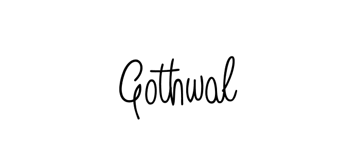 Gothwal stylish signature style. Best Handwritten Sign (Angelique-Rose-font-FFP) for my name. Handwritten Signature Collection Ideas for my name Gothwal. Gothwal signature style 5 images and pictures png