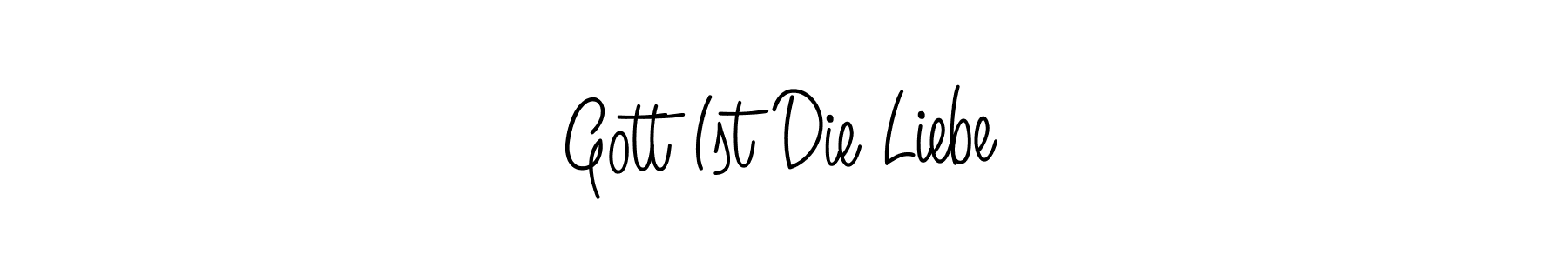 Create a beautiful signature design for name Gott Ist Die Liebe. With this signature (Angelique-Rose-font-FFP) fonts, you can make a handwritten signature for free. Gott Ist Die Liebe signature style 5 images and pictures png