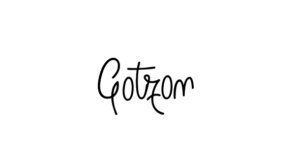 Make a beautiful signature design for name Gotzon. With this signature (Angelique-Rose-font-FFP) style, you can create a handwritten signature for free. Gotzon signature style 5 images and pictures png