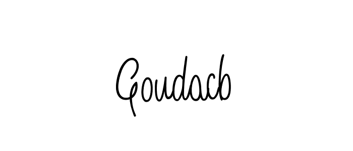 Use a signature maker to create a handwritten signature online. With this signature software, you can design (Angelique-Rose-font-FFP) your own signature for name Goudacb. Goudacb signature style 5 images and pictures png