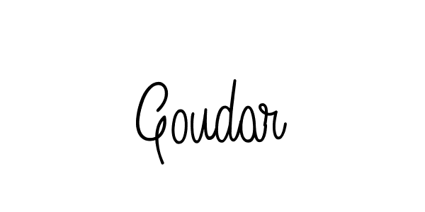 Make a beautiful signature design for name Goudar. With this signature (Angelique-Rose-font-FFP) style, you can create a handwritten signature for free. Goudar signature style 5 images and pictures png