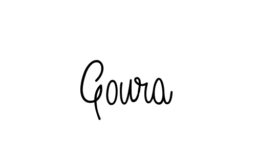 Use a signature maker to create a handwritten signature online. With this signature software, you can design (Angelique-Rose-font-FFP) your own signature for name Goura. Goura signature style 5 images and pictures png