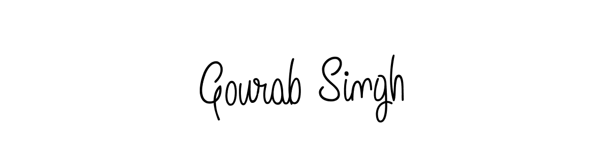 Use a signature maker to create a handwritten signature online. With this signature software, you can design (Angelique-Rose-font-FFP) your own signature for name Gourab Singh. Gourab Singh signature style 5 images and pictures png