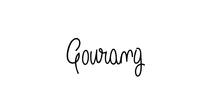 Make a beautiful signature design for name Gourang. With this signature (Angelique-Rose-font-FFP) style, you can create a handwritten signature for free. Gourang signature style 5 images and pictures png