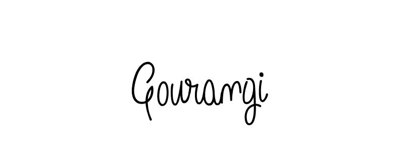 Design your own signature with our free online signature maker. With this signature software, you can create a handwritten (Angelique-Rose-font-FFP) signature for name Gourangi. Gourangi signature style 5 images and pictures png