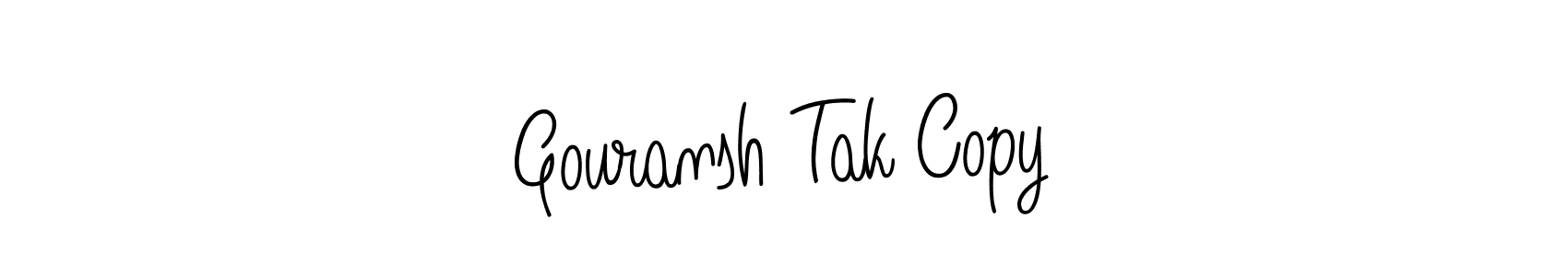 How to Draw Gouransh Tak Copy signature style? Angelique-Rose-font-FFP is a latest design signature styles for name Gouransh Tak Copy. Gouransh Tak Copy signature style 5 images and pictures png