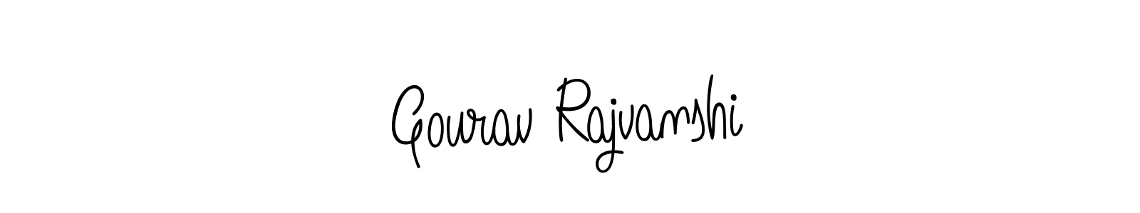 Use a signature maker to create a handwritten signature online. With this signature software, you can design (Angelique-Rose-font-FFP) your own signature for name Gourav Rajvanshi. Gourav Rajvanshi signature style 5 images and pictures png