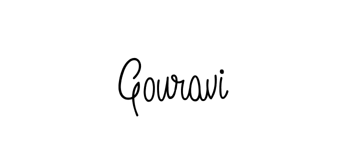 Also we have Gouravi name is the best signature style. Create professional handwritten signature collection using Angelique-Rose-font-FFP autograph style. Gouravi signature style 5 images and pictures png