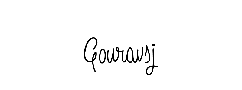 The best way (Angelique-Rose-font-FFP) to make a short signature is to pick only two or three words in your name. The name Gouravsj include a total of six letters. For converting this name. Gouravsj signature style 5 images and pictures png
