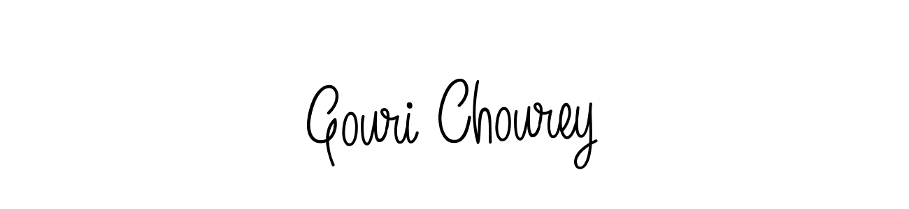 Design your own signature with our free online signature maker. With this signature software, you can create a handwritten (Angelique-Rose-font-FFP) signature for name Gouri Chourey. Gouri Chourey signature style 5 images and pictures png