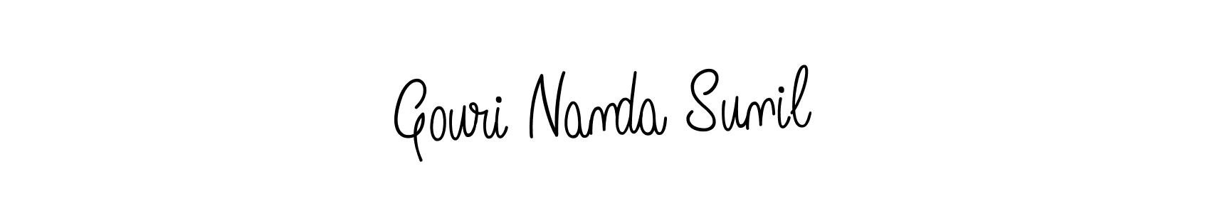 Once you've used our free online signature maker to create your best signature Angelique-Rose-font-FFP style, it's time to enjoy all of the benefits that Gouri Nanda Sunil name signing documents. Gouri Nanda Sunil signature style 5 images and pictures png