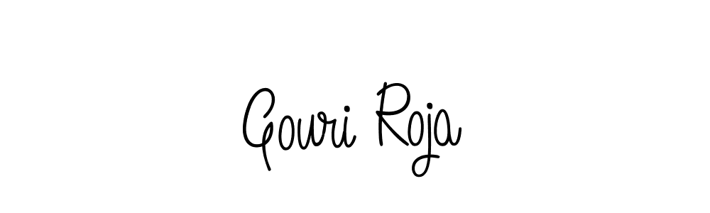 Gouri Roja stylish signature style. Best Handwritten Sign (Angelique-Rose-font-FFP) for my name. Handwritten Signature Collection Ideas for my name Gouri Roja. Gouri Roja signature style 5 images and pictures png