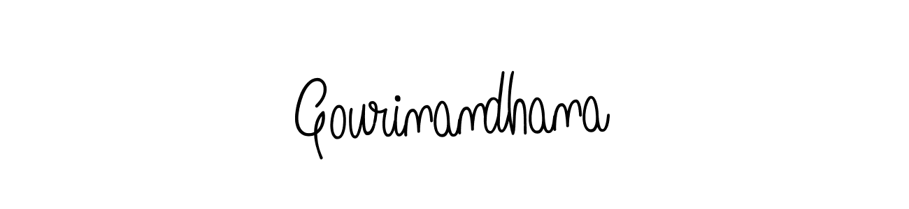 The best way (Angelique-Rose-font-FFP) to make a short signature is to pick only two or three words in your name. The name Gourinandhana include a total of six letters. For converting this name. Gourinandhana signature style 5 images and pictures png