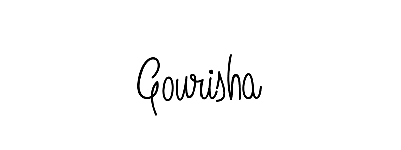 Gourisha stylish signature style. Best Handwritten Sign (Angelique-Rose-font-FFP) for my name. Handwritten Signature Collection Ideas for my name Gourisha. Gourisha signature style 5 images and pictures png