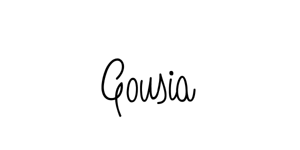 Design your own signature with our free online signature maker. With this signature software, you can create a handwritten (Angelique-Rose-font-FFP) signature for name Gousia. Gousia signature style 5 images and pictures png