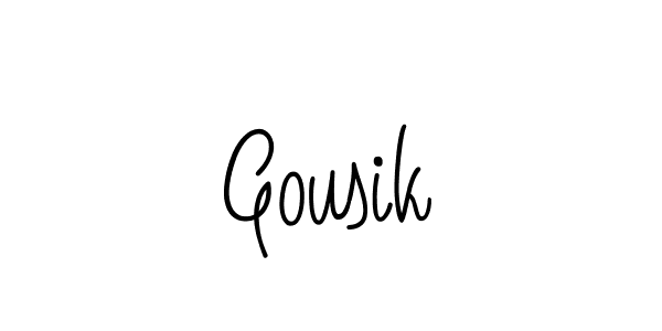 Best and Professional Signature Style for Gousik. Angelique-Rose-font-FFP Best Signature Style Collection. Gousik signature style 5 images and pictures png