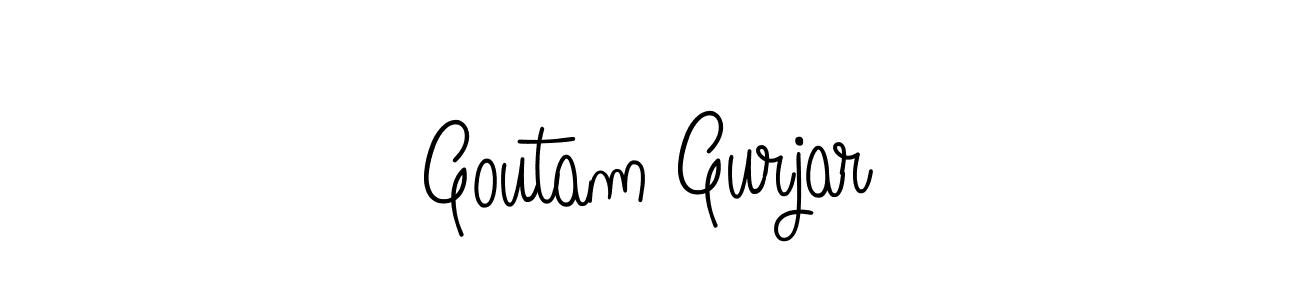 Create a beautiful signature design for name Goutam Gurjar. With this signature (Angelique-Rose-font-FFP) fonts, you can make a handwritten signature for free. Goutam Gurjar signature style 5 images and pictures png
