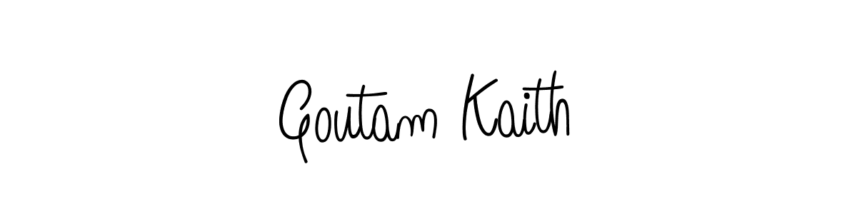 Goutam Kaith stylish signature style. Best Handwritten Sign (Angelique-Rose-font-FFP) for my name. Handwritten Signature Collection Ideas for my name Goutam Kaith. Goutam Kaith signature style 5 images and pictures png