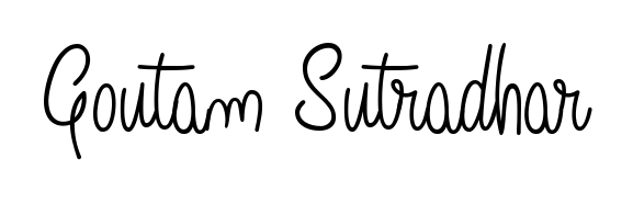 Discover the perfect balance of readability and style for Goutam Sutradhar with Angelique-Rose-font-FFP font. Create your dream signature today. Goutam Sutradhar signature style 5 images and pictures png