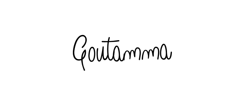 How to make Goutamma signature? Angelique-Rose-font-FFP is a professional autograph style. Create handwritten signature for Goutamma name. Goutamma signature style 5 images and pictures png