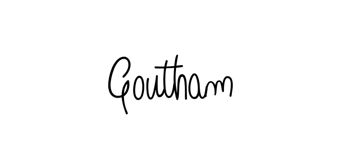 Make a beautiful signature design for name Goutham. Use this online signature maker to create a handwritten signature for free. Goutham signature style 5 images and pictures png