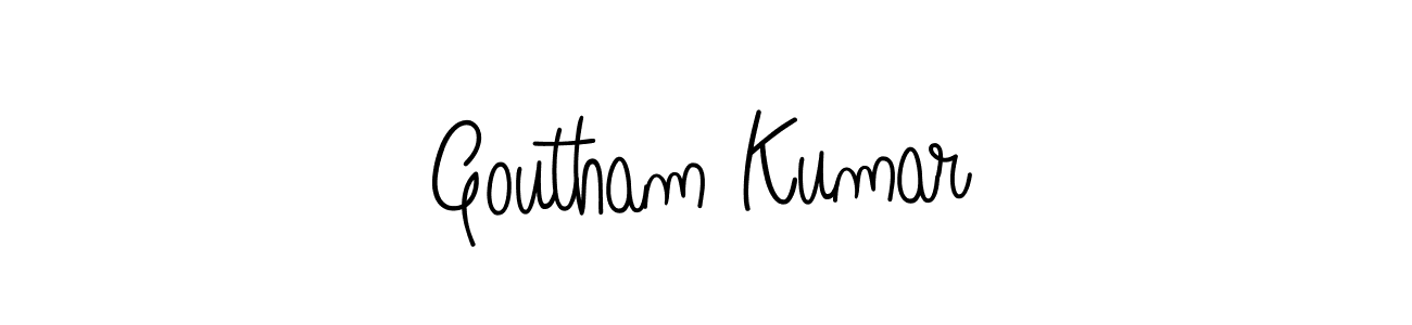 Create a beautiful signature design for name Goutham Kumar. With this signature (Angelique-Rose-font-FFP) fonts, you can make a handwritten signature for free. Goutham Kumar signature style 5 images and pictures png