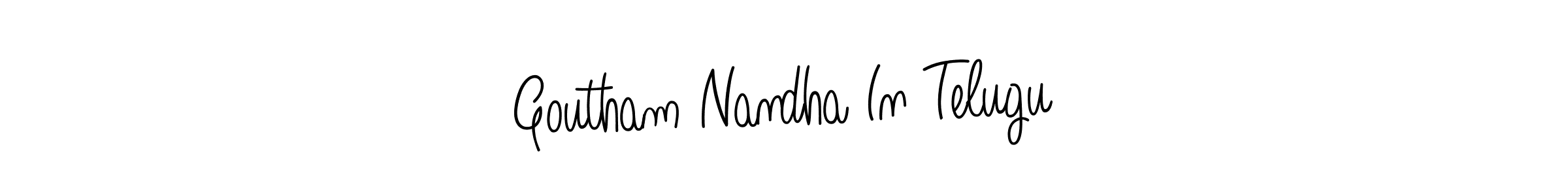 Make a short Goutham Nandha In Telugu signature style. Manage your documents anywhere anytime using Angelique-Rose-font-FFP. Create and add eSignatures, submit forms, share and send files easily. Goutham Nandha In Telugu signature style 5 images and pictures png