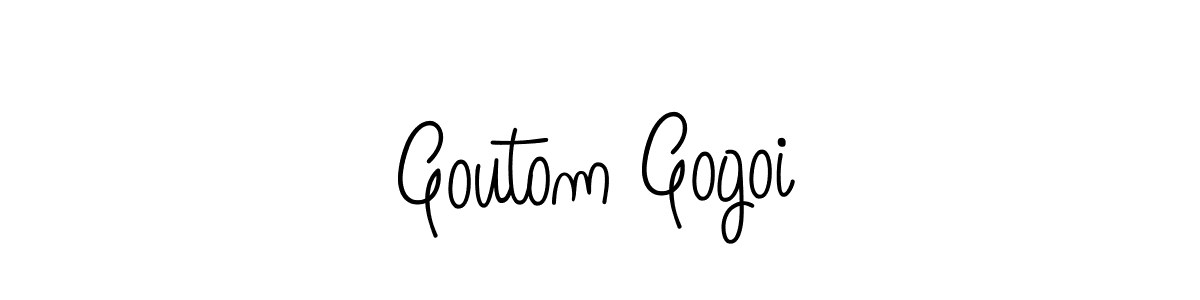Make a beautiful signature design for name Goutom Gogoi. With this signature (Angelique-Rose-font-FFP) style, you can create a handwritten signature for free. Goutom Gogoi signature style 5 images and pictures png