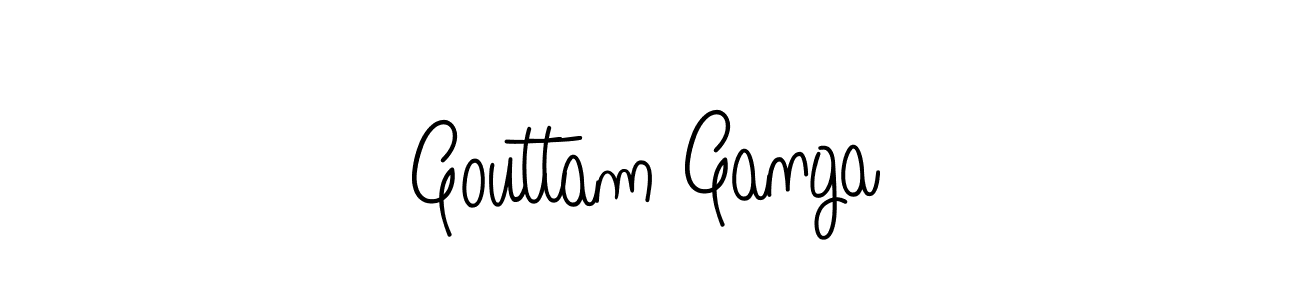 Design your own signature with our free online signature maker. With this signature software, you can create a handwritten (Angelique-Rose-font-FFP) signature for name Gouttam Ganga. Gouttam Ganga signature style 5 images and pictures png