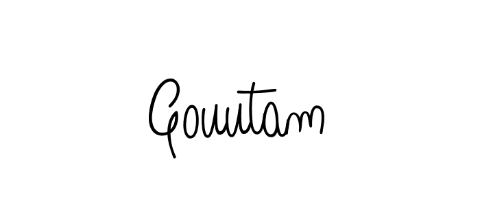 Create a beautiful signature design for name Gouutam. With this signature (Angelique-Rose-font-FFP) fonts, you can make a handwritten signature for free. Gouutam signature style 5 images and pictures png