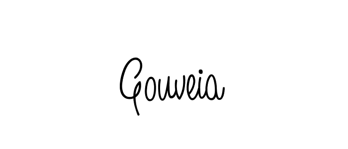 How to make Gouveia name signature. Use Angelique-Rose-font-FFP style for creating short signs online. This is the latest handwritten sign. Gouveia signature style 5 images and pictures png