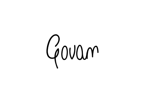 Use a signature maker to create a handwritten signature online. With this signature software, you can design (Angelique-Rose-font-FFP) your own signature for name Govan. Govan signature style 5 images and pictures png