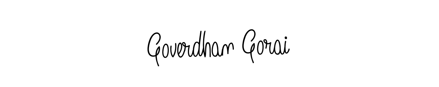 Make a beautiful signature design for name Goverdhan Gorai. With this signature (Angelique-Rose-font-FFP) style, you can create a handwritten signature for free. Goverdhan Gorai signature style 5 images and pictures png