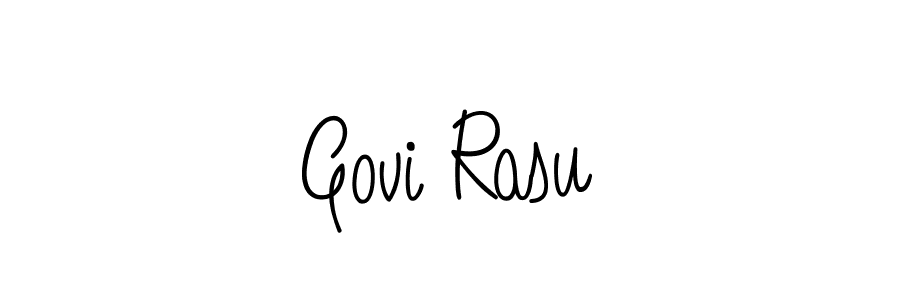 Govi Rasu stylish signature style. Best Handwritten Sign (Angelique-Rose-font-FFP) for my name. Handwritten Signature Collection Ideas for my name Govi Rasu. Govi Rasu signature style 5 images and pictures png